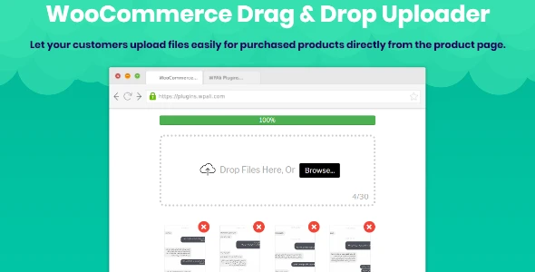 WooCommerce Drag & Drop Uploader | Ajax File Upload